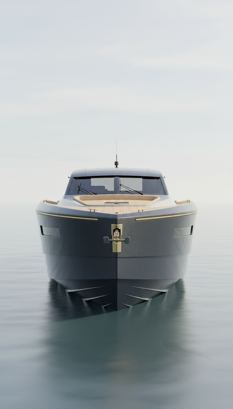 Carbon Sport Cruiser With Fiberglass Hull