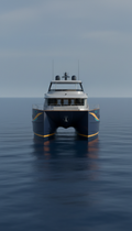 Tuna 52 catamaran with panoramic deck